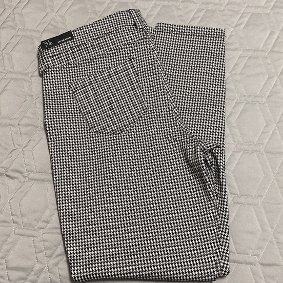 Liverpool Pants - Sz 10/30⭐️NWT Liverpool Kelsey Knit Plaid Button Front Trousers.